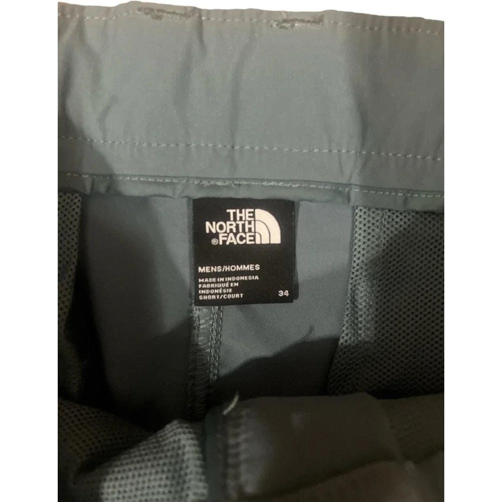 North Face Shorts Mens 34 Chino Casual Outdoors Hiking Pockets Blue Stretch Camp